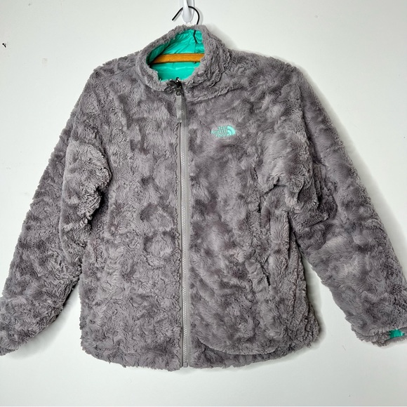 North Face Mossbud reversible girls jacket 14/16 - Picture 4 of 12